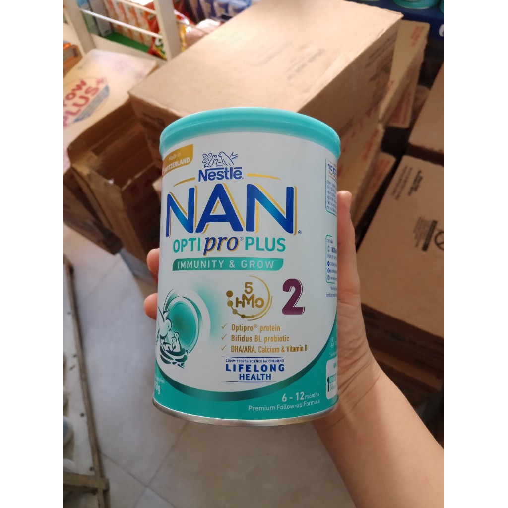 Mẫu mới- Sữa Nan optipro HMO số 2 400g,900g date luôn mới