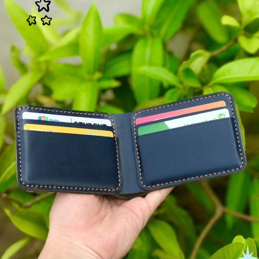Ví Nam Da Thật Mini Đẹp Kiểu Ngang Đứng Đắng | Bóp Da Bò Đựng Tiền Thẻ CM25 - racadoy_vn