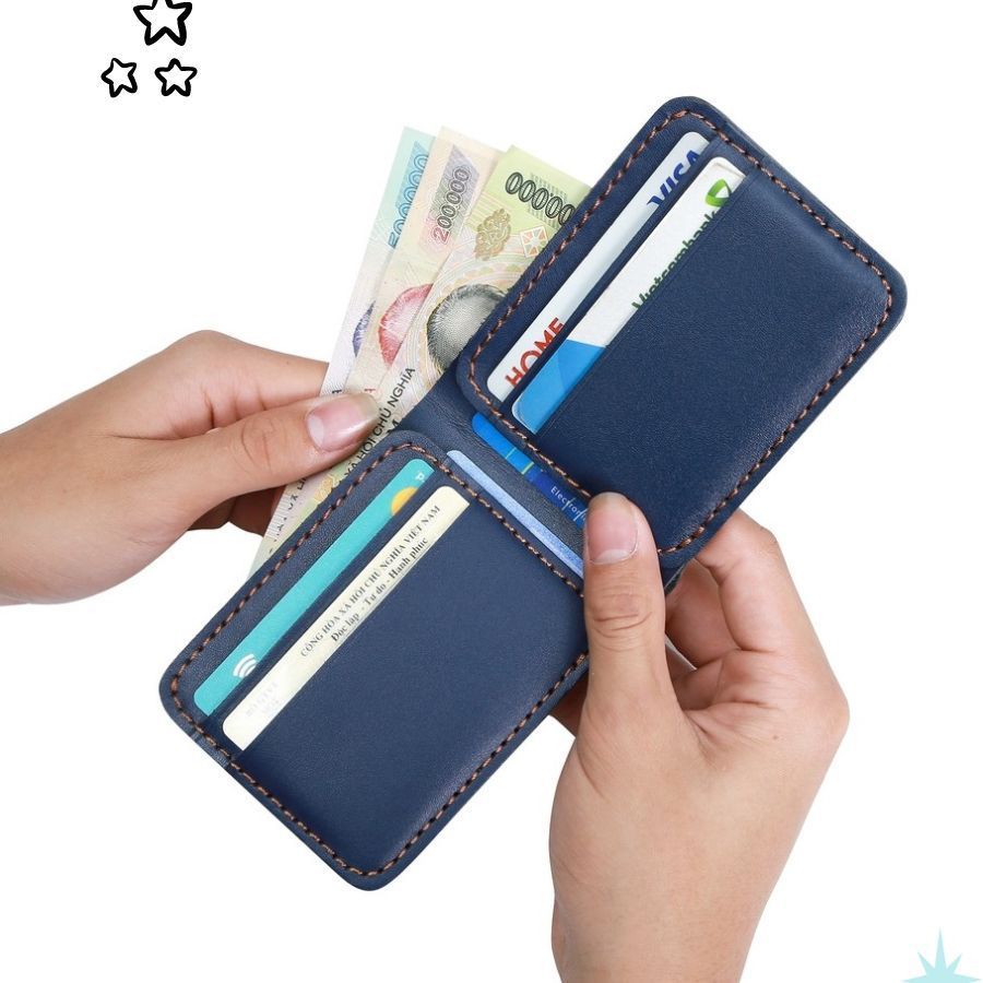 Ví Nam Da Thật Mini Đẹp Kiểu Ngang Đứng Đắng | Bóp Da Bò Đựng Tiền Thẻ CM25 - racadoy_vn