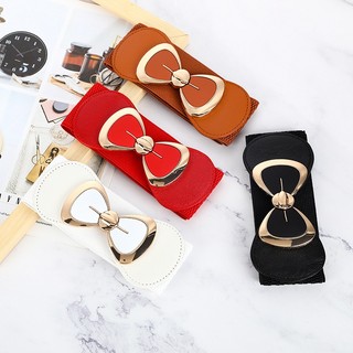 Đai váy liền, đai đầm, đai áo sơ mi, jumpsuit bản rộng 6cm, chất liệu co giãn, móc khóa kim loại họa tiết Nơ W63