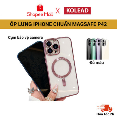 Ốp Điện Thoại P42 KOLEAD Silicon case ốp lưng Dẻo Tráng Gương Sang Trọng dành 11 12 13 14 15 pro promax plus