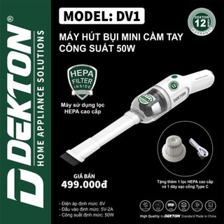 Máy hút bụi dùng pin dekton dv1, cs 8v phân phối chính hãng bởi vua tools.