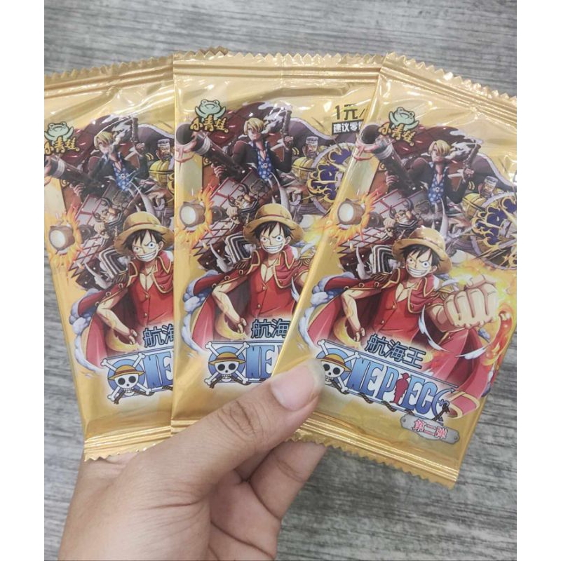 Set ảnh thẻ nhân vật One Piece WANO xanh, vàng L1