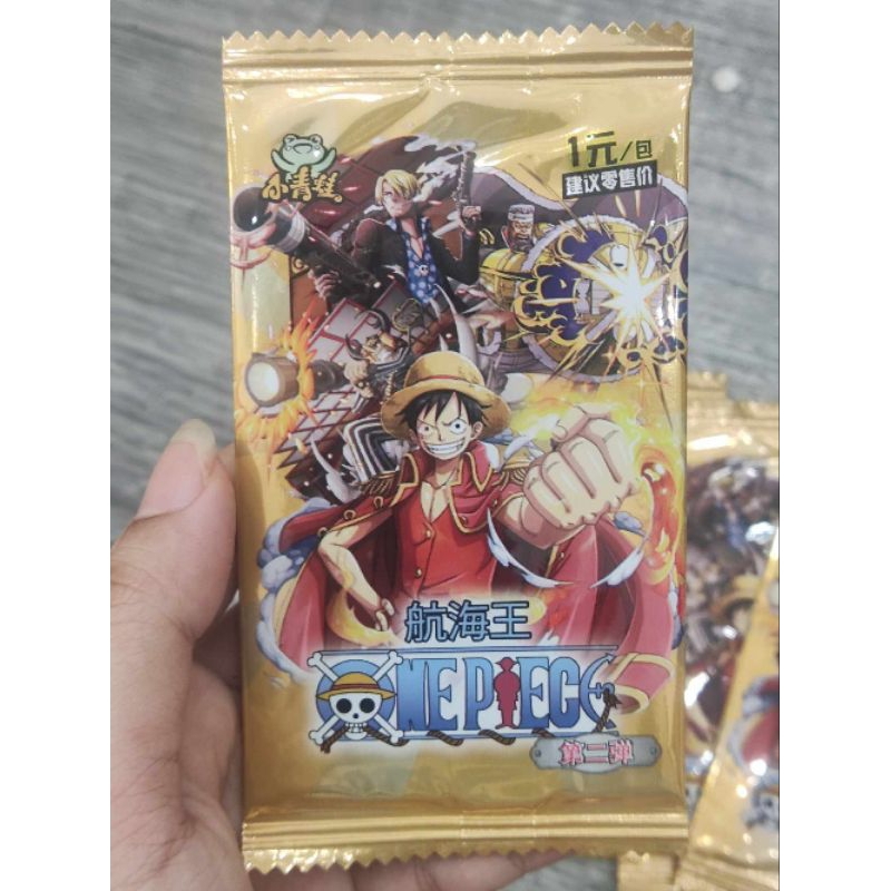 Set ảnh thẻ nhân vật One Piece WANO xanh, vàng L1