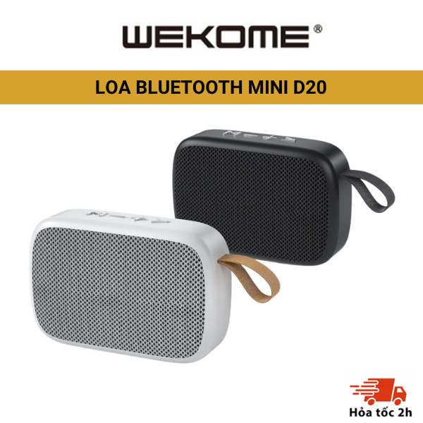 Loa Nghe Nhạc Bluetooth 5.0 WEKOME D20 Loa Gắn Thẻ Nhớ Và USB thiết kế nhỏ gọn tiện lợi, tần số 20-58Hz | BigBuy360 - bigbuy360.vn