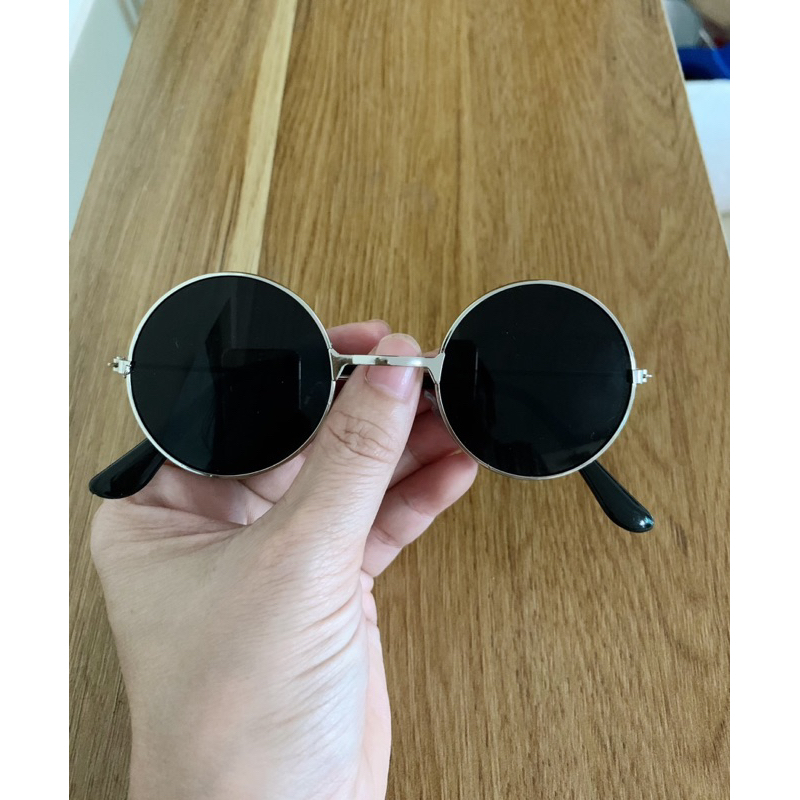 Kính mát tròng tròn chống tia UV400 thời trang cho bé