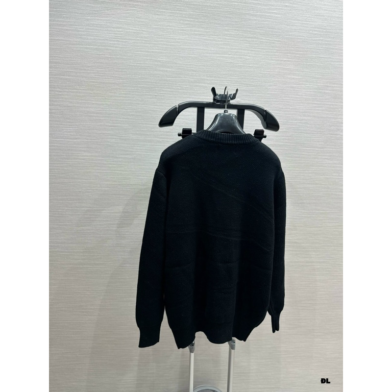 Áo Sweater len - Dolce Gabana - DG Big logo knit Stock Black New2023