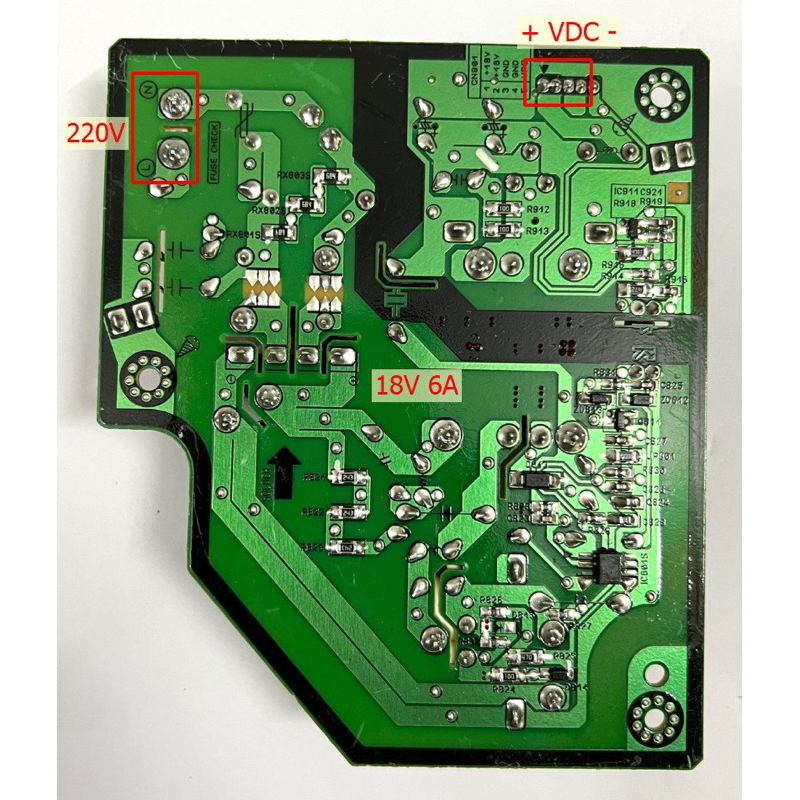 MẠCH NGUỒN 220V. 18V 7A