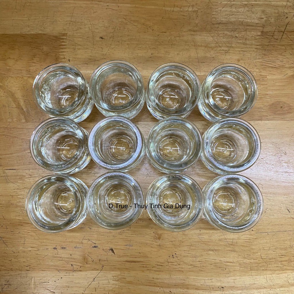 Hộp 12 Ly Bầu Nhí Thủy Tinh 15ML