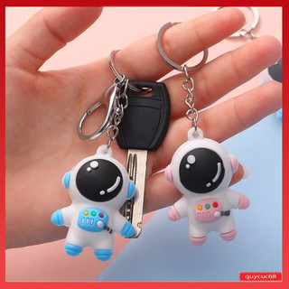 Móc khoá phi hành gia hồng xanh, móc khoá cute thiết kế đơn giản tiện dụng