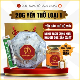 20g yến thô già ít lông nha trang loại 1 xưởng yến sào khánh hòa ông hoàng yến sào