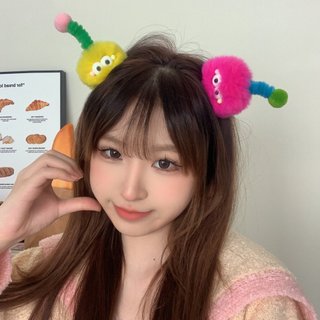 Kẹp Tóc Cục Bông 1 Sừng Dễ Thương