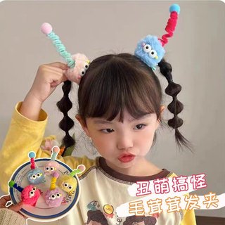 Kẹp Tóc Cục Bông 1 Sừng Dễ Thương