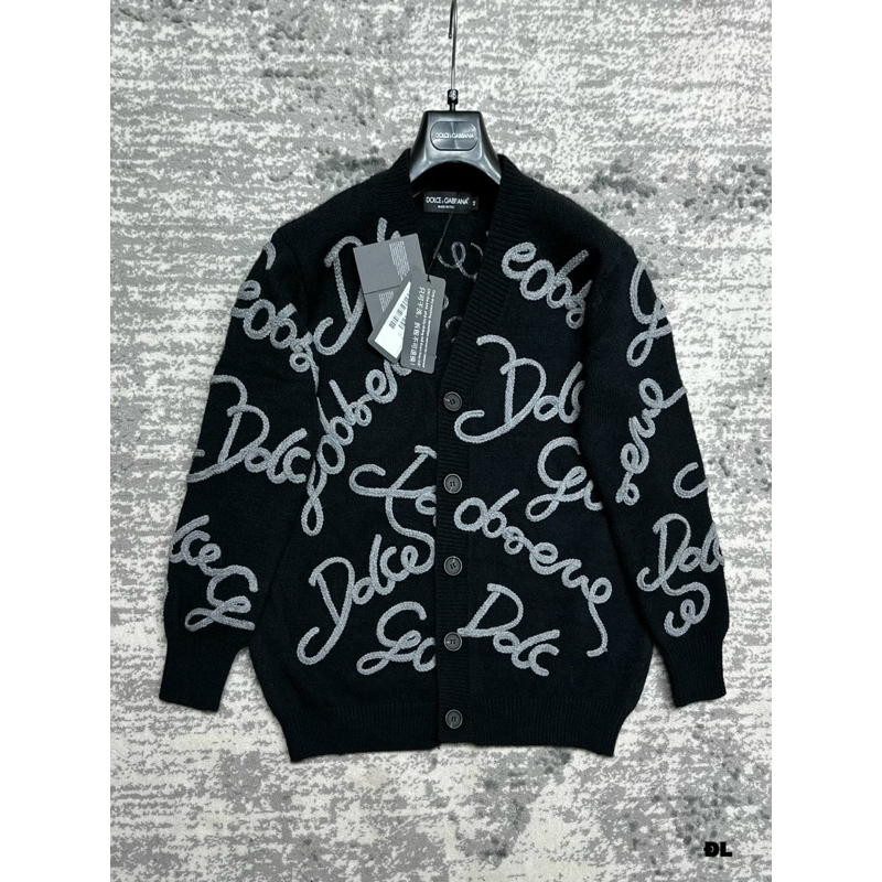 Áo Cardigan - Dolce Gabana - DG CDG len thêu chữ nổi new 2023