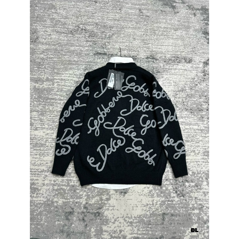 Áo Cardigan - Dolce Gabana - DG CDG len thêu chữ nổi new 2023