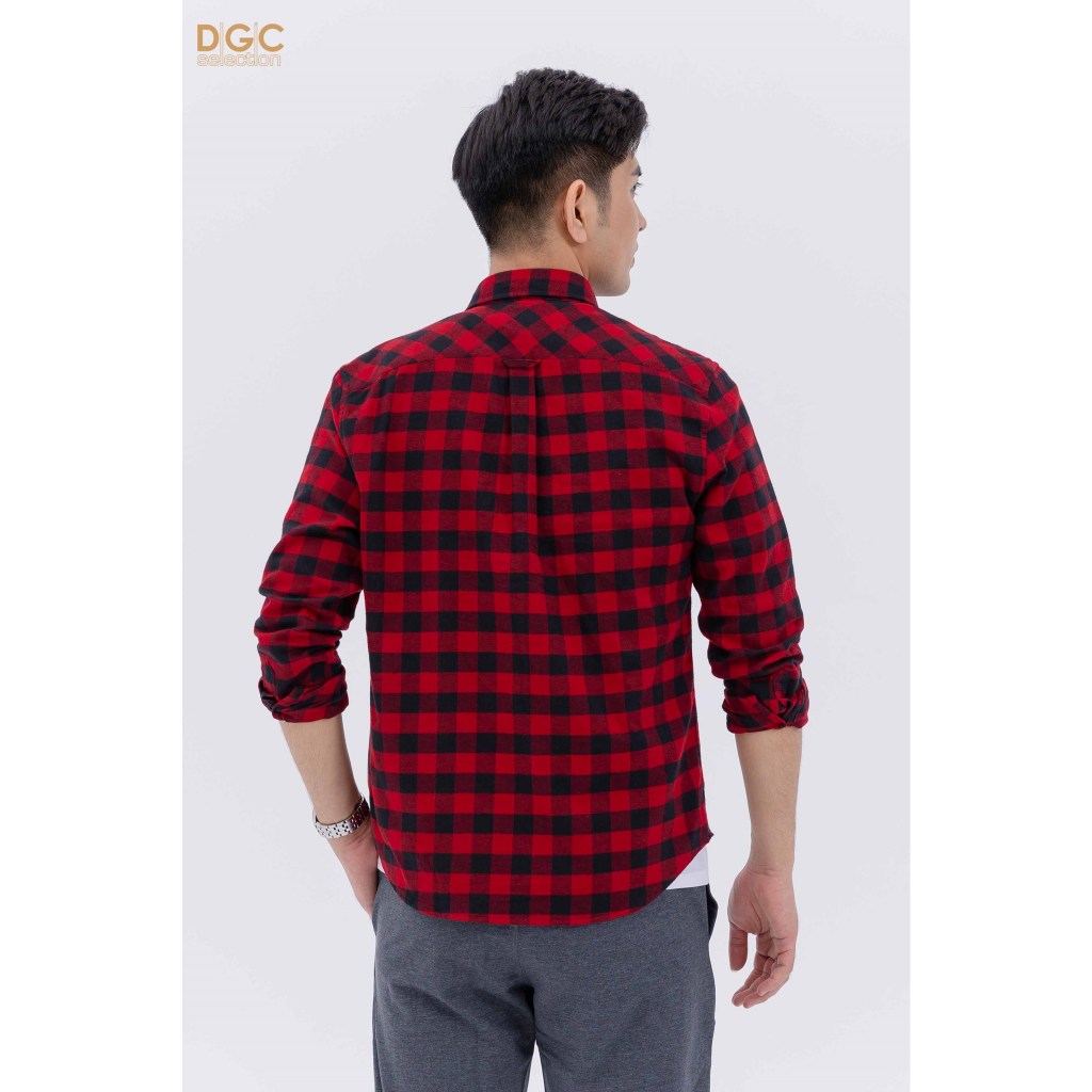Áo sơ mi Nam dài tay vải cào bông DGCs - SASDBC29M