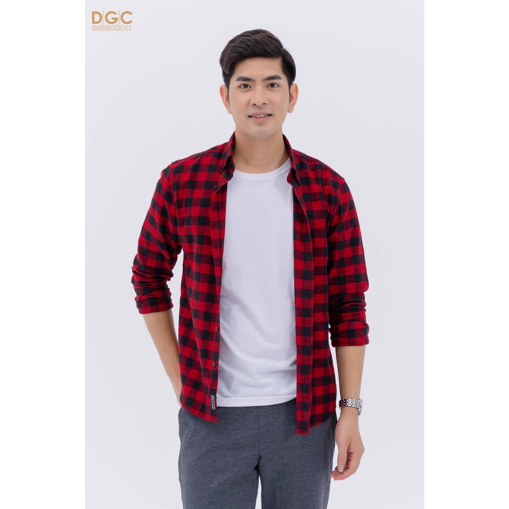 Áo sơ mi Nam dài tay vải cào bông DGCs - SASDBC29M