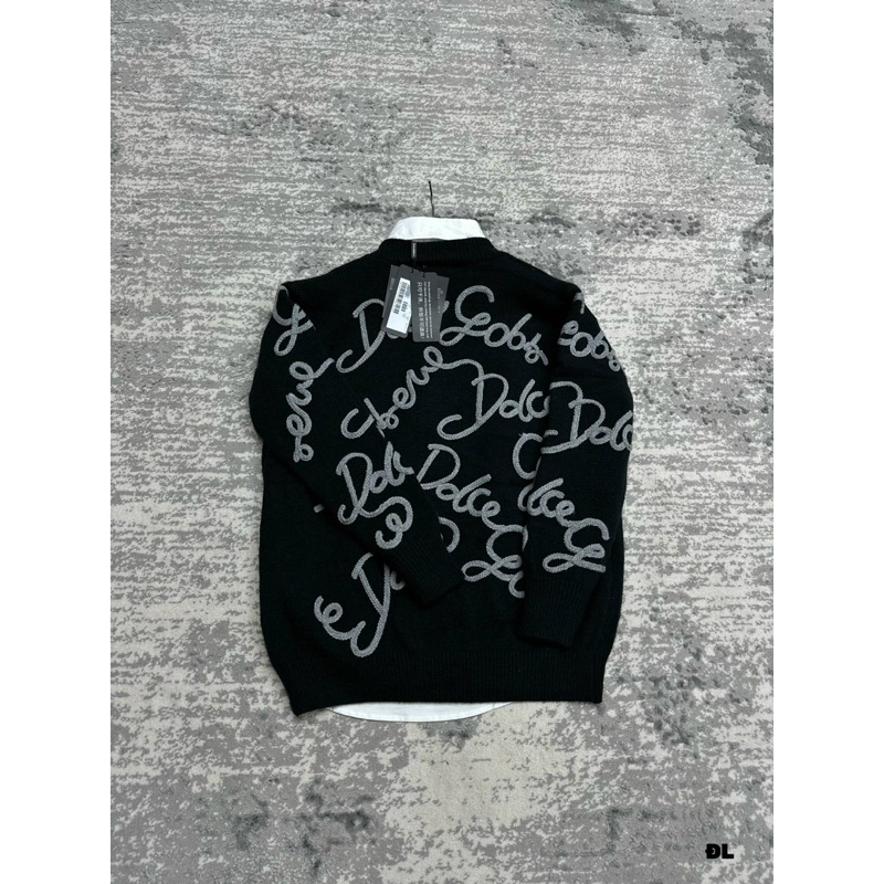 Áo Cardigan - Dolce Gabana - DG CDG len thêu chữ nổi new 2023