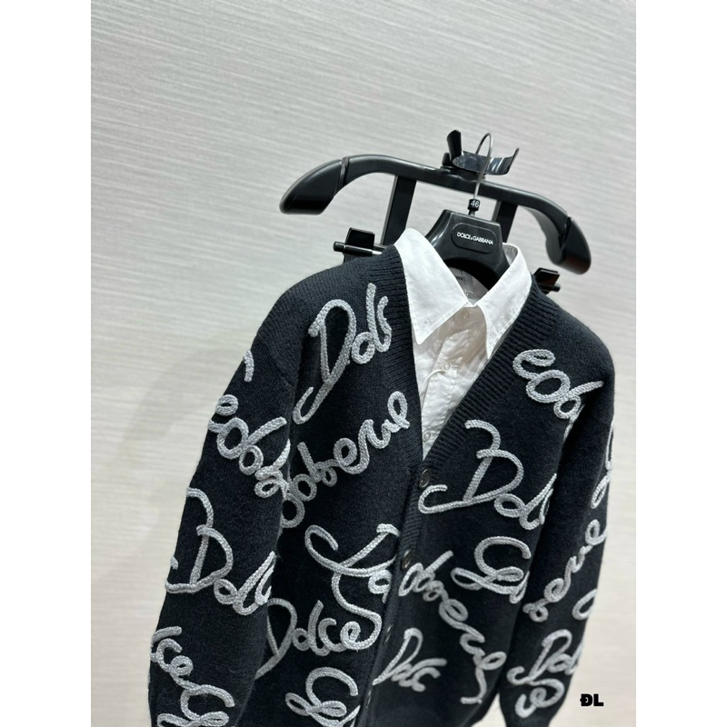 Áo Cardigan - Dolce Gabana - DG CDG len thêu chữ nổi new 2023