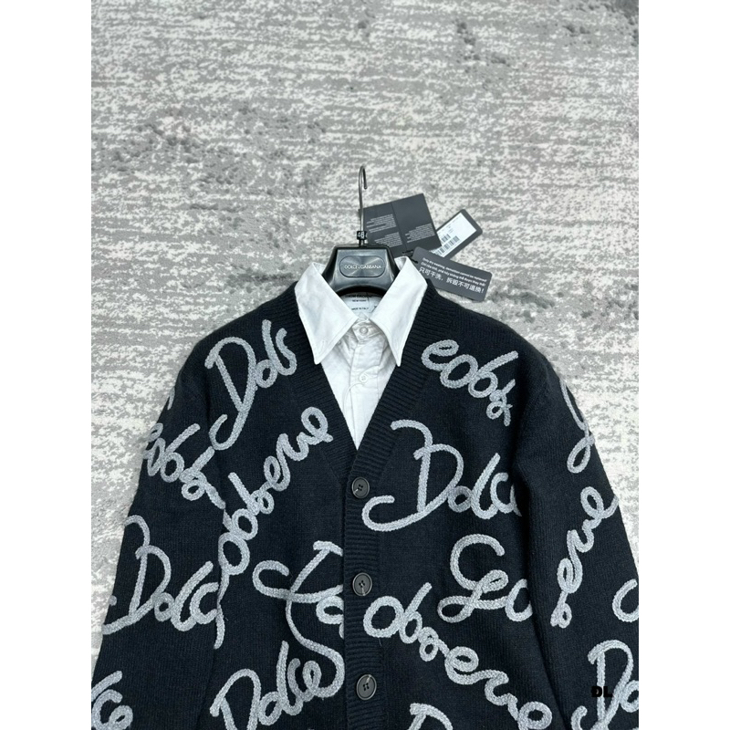 Áo Cardigan - Dolce Gabana - DG CDG len thêu chữ nổi new 2023