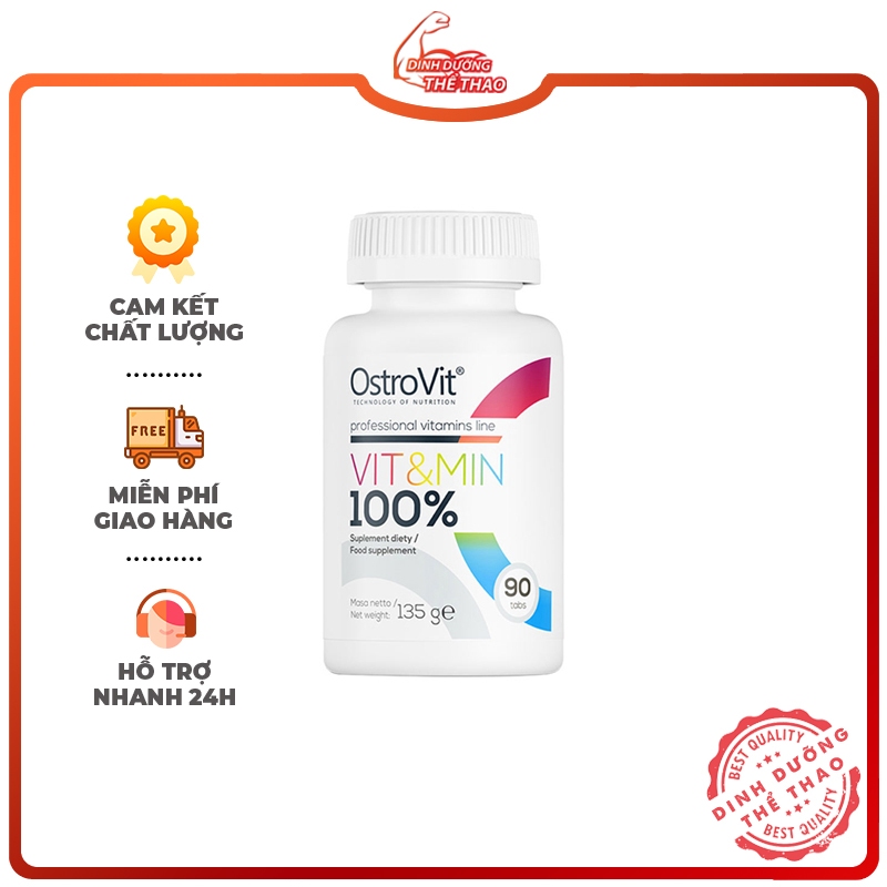 Viên Vitamin Ostrovit Bổ Sung Đầy Đủ Các Vitamin Khoáng Chất Tăng Sức Đề Kháng OSTROVIT VIT&MIN 90 VIÊN