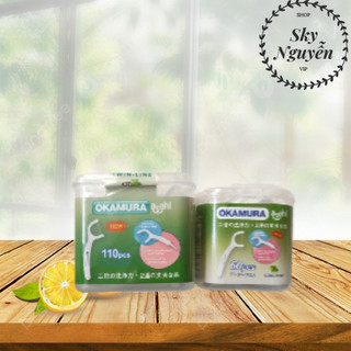 Hộp Tăm Chỉ Kẽ Okamura AH-OK (60 cây/110 cây)