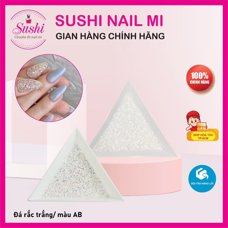 Đá rắc nail loại sáng cao cấp trang trí móng tay - Sushi nail mi