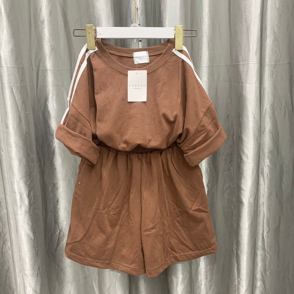 Bộ đùi thun cotton khô 3158 , chất thun cotton khô thấm hút mồ hôi