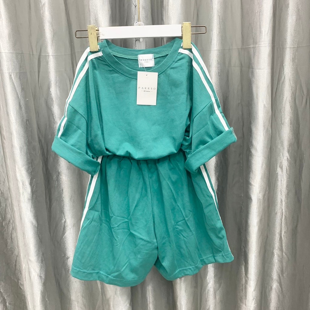 Bộ đùi thun cotton khô 3158 , chất thun cotton khô thấm hút mồ hôi