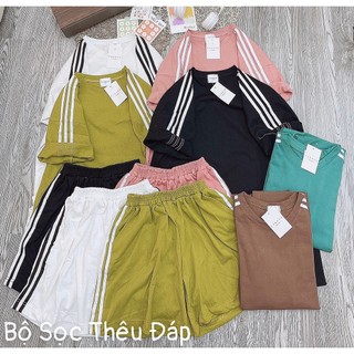 Bộ đùi thun cotton khô 3158 , chất thun cotton khô thấm hút mồ hôi