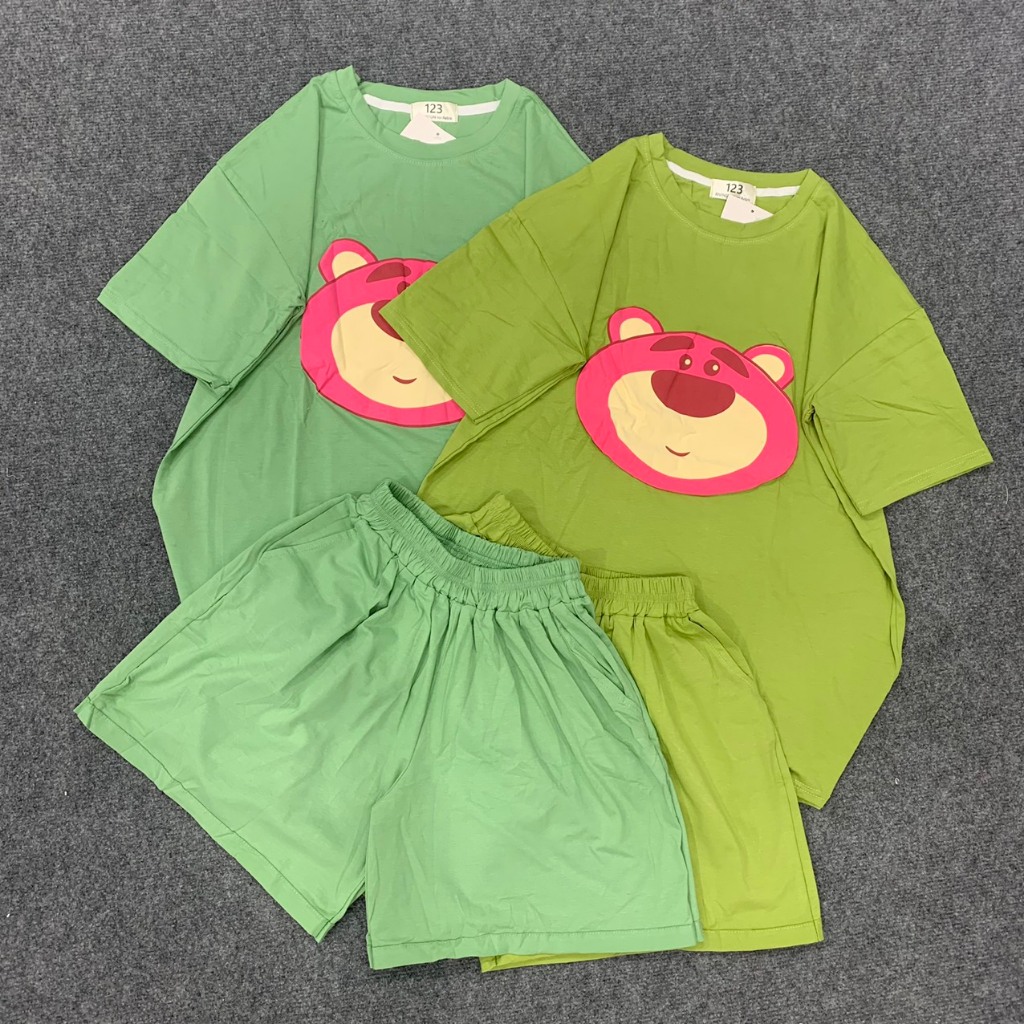 Bộ đùi thun cotton khô 3158 , chất thun cotton khô thấm hút mồ hôi