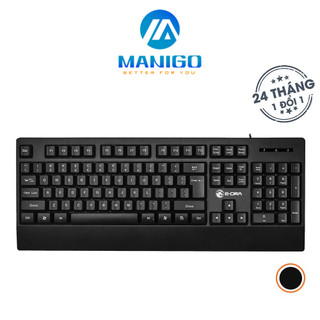 Bàn phím máy tính có dây EDra EK502 màu đen dành cho chơi game, văn phòng Switch Life 104 phím dây dài 1,6m