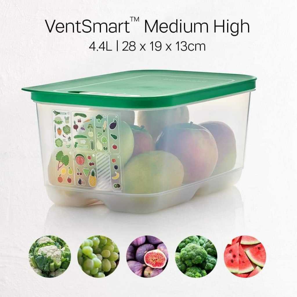 Bộ hộp trữ mát có nút hô hấp Ventsmart Set 9 - Bảo hành trọn đời - Nhựa nguyên sinh PP số 5 an toàn sức khoẻ