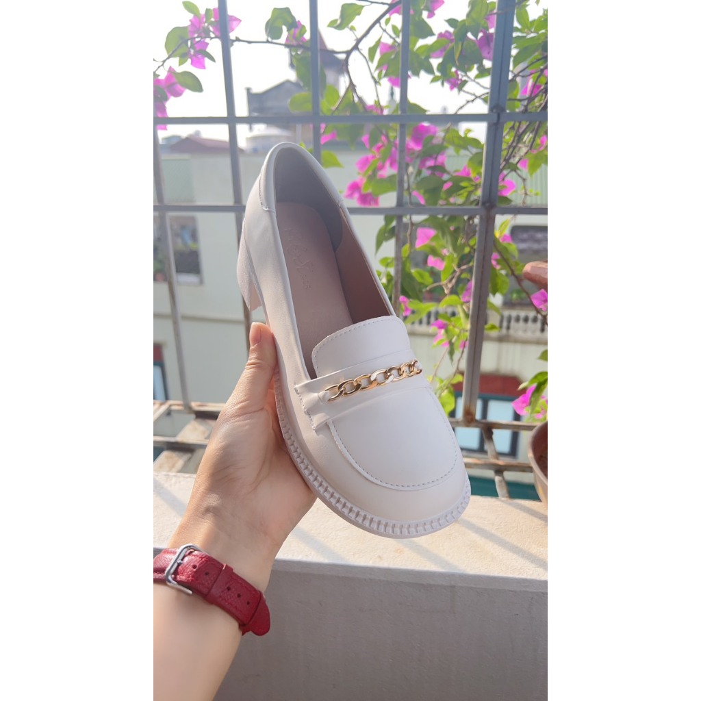 Dép giày xuồng- dép nữ quai xích đế siêu nhẹ cao 5f