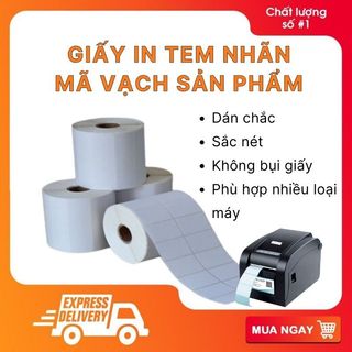 Giấy in tem trà sữa, giấy in tem dán cốc, giấy in tem mã vạch