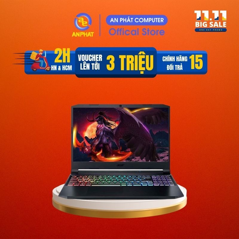 Laptop Gaming Acer Nitro 5 Eagle AN515-57-5669 (Core™ i5-11400H & GTX 1650)