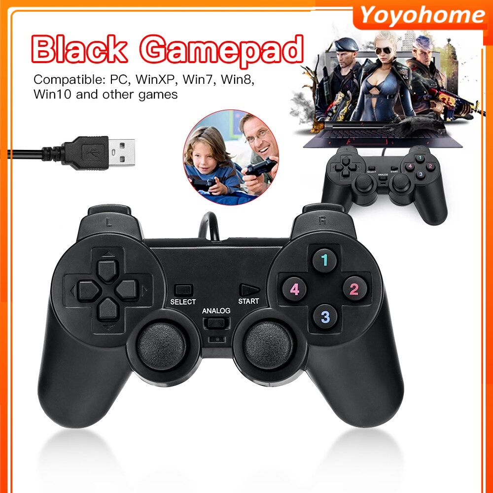 Tay cầm chơi game cho PC/Laptop, PS2cổng USB đen