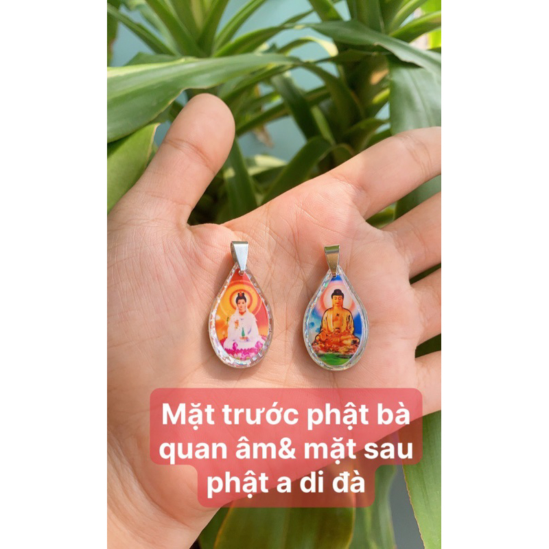 Mặt dây chuyền phật quan âm - a di đà