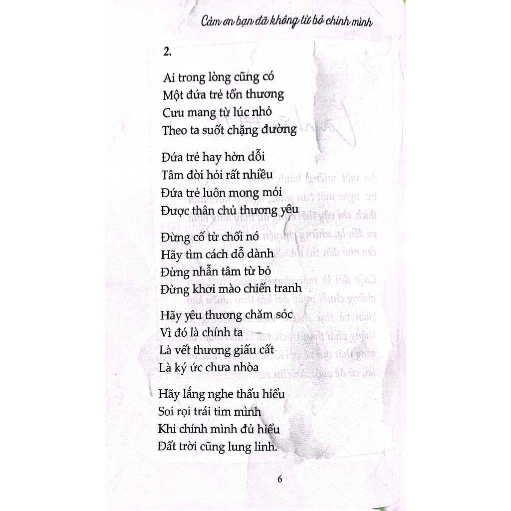Sách - Cảm Ơn Bạn Đã Không Từ Bỏ Chính Mình - AZ