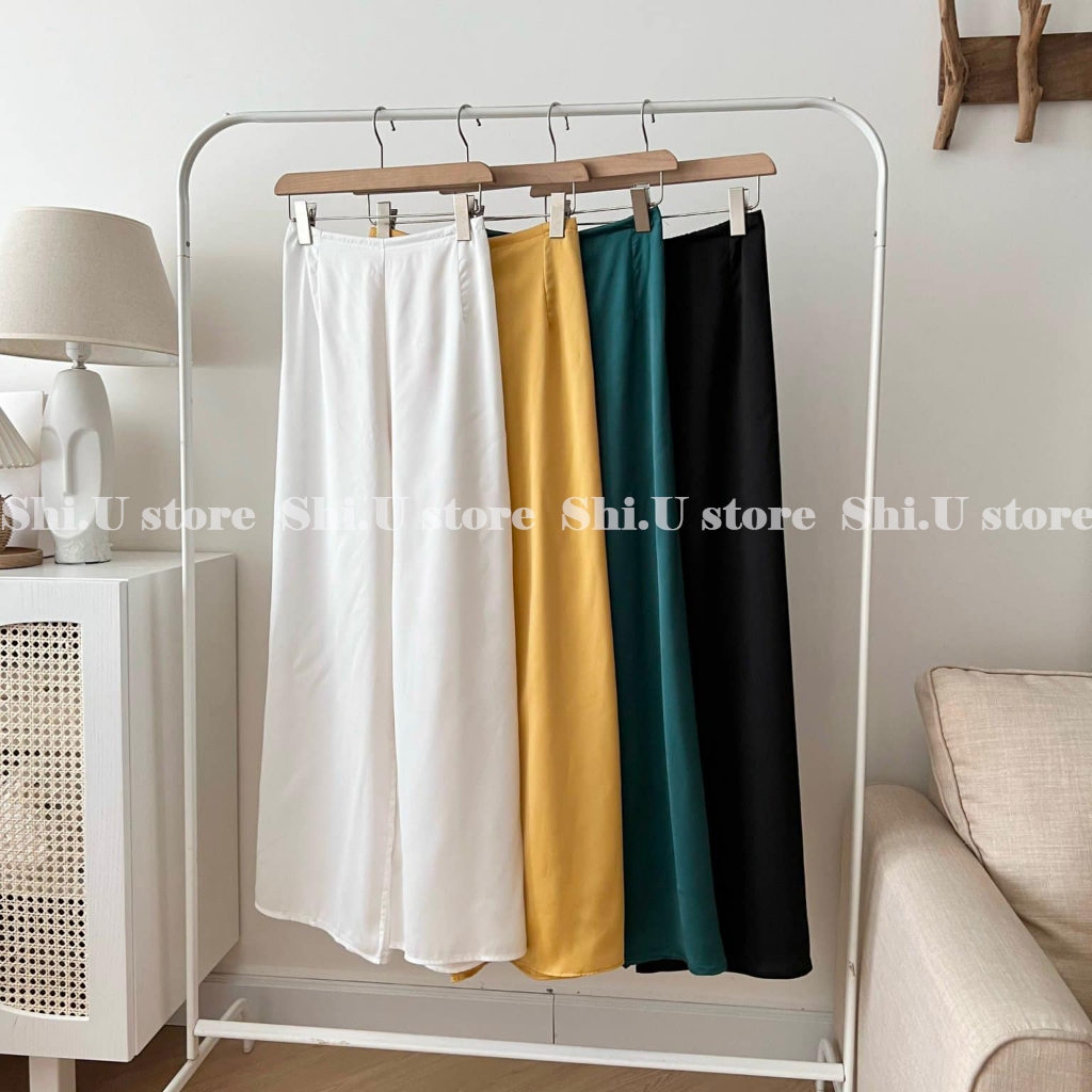 Set áo dài cách tân Tết voan tơ thêu hoa 4 tà nhiều màu xinh xắn