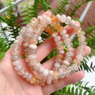 Vòng tay hạt bánh xe mã não hoa anh đào, Cherry Blossom Agate, Đá năng lượng, Healing
