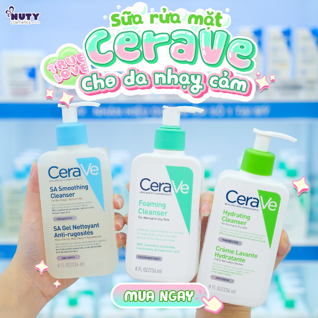 Sữa Rửa Mặt CeraVe Foaming Facial Cleanser