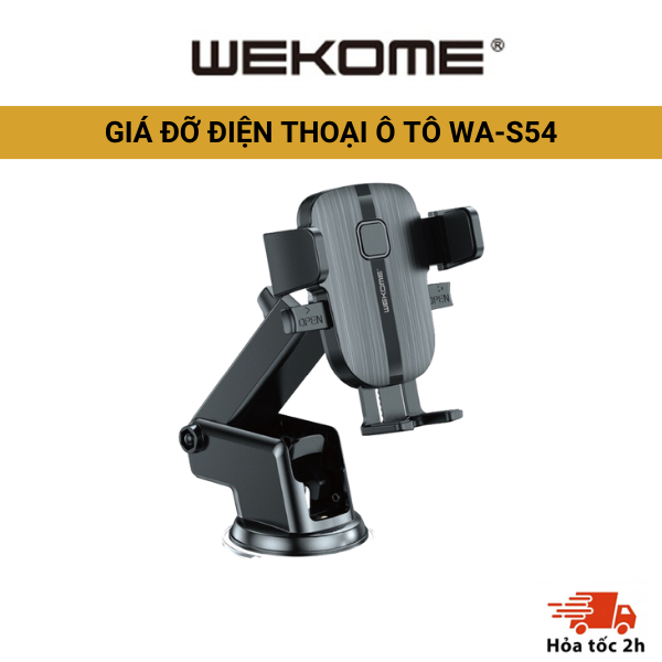 Giá đỡ điện thoại trên ô tô thế hệ mới S54 WEKOME , xoay 360 độ tương thích mọi loại điện thoại