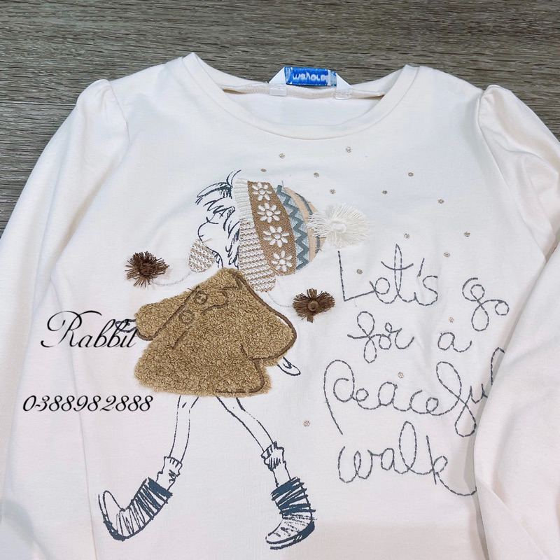 Bộ Mayoral cô gái quần nhung