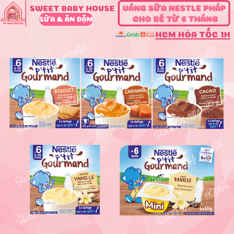 Váng sữa Nestle Pháp cho bé ăn dặm. Date 7/2024 - Sweet Baby House