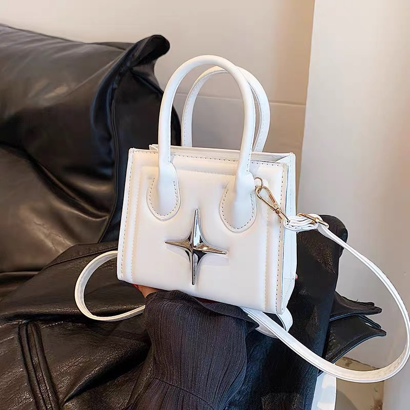Túi Xách Nữ Túi Đeo Chéo 2 Quai Cầm Tay Phối Ngôi Sao Phong Cách Hàn Quốc QG Store