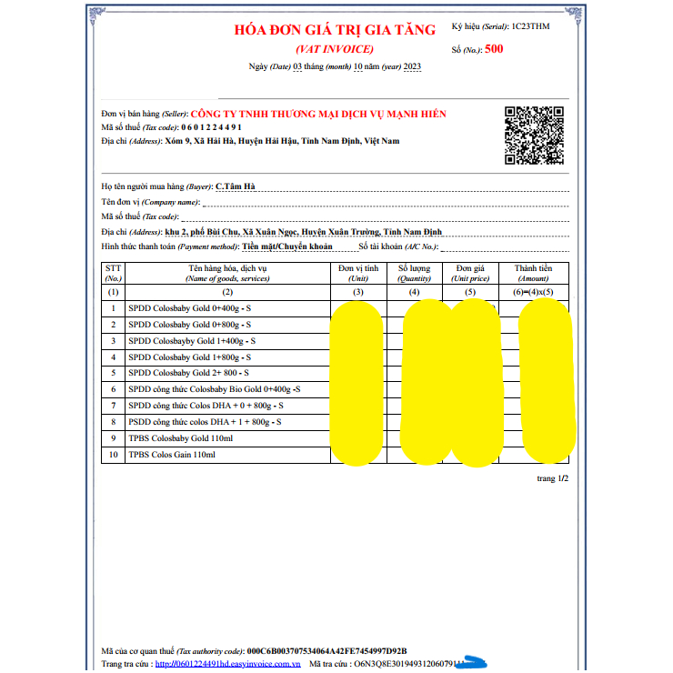 Sữa bột colosbaby IQ gold 1+ hộp 400g