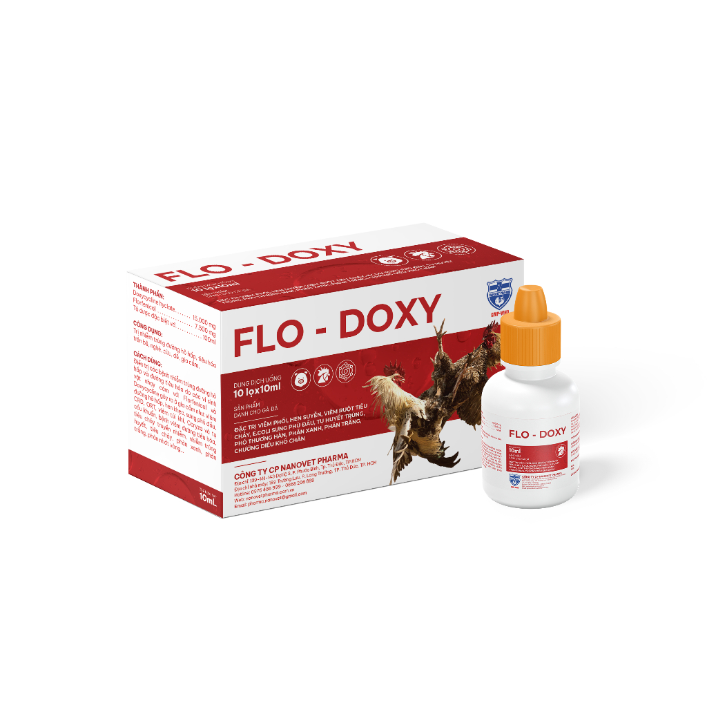 FLO DOXY CHO GÀ CHỌI, GÀ ĐÁ CHAI 10ML