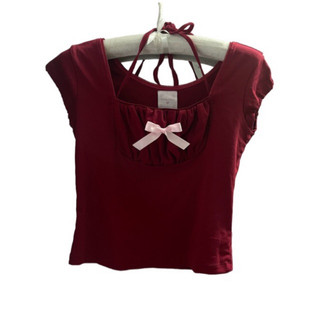 Ghim nơ cài áo dễ thương coquette dollcore màu hồng