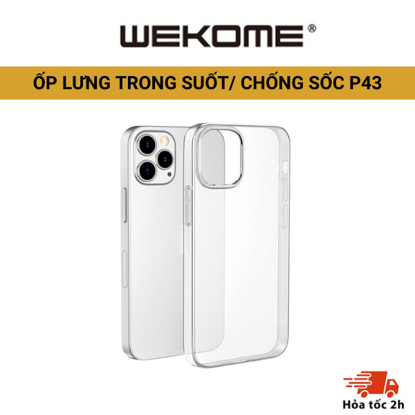 Ốp lưng Chống sốc/ Trong suốt Cao Cấp bảo vệ viền Camera P43 KOLEAD dành cho IP 11 12 13 14 15 PRO PROMAX PLUS